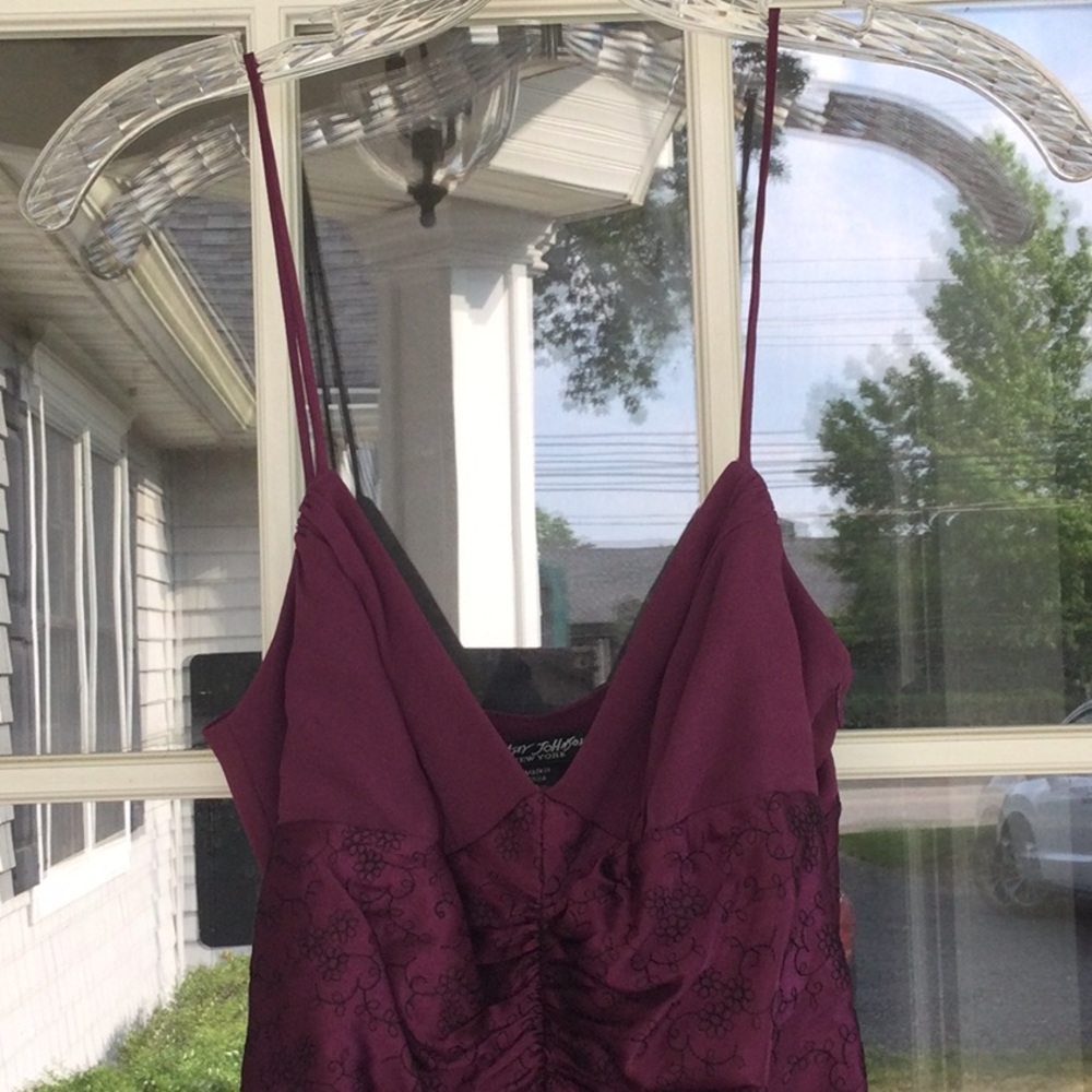 Betsey Johnson Plum spaghetti strap DRESS PROM/WEDDING size 2